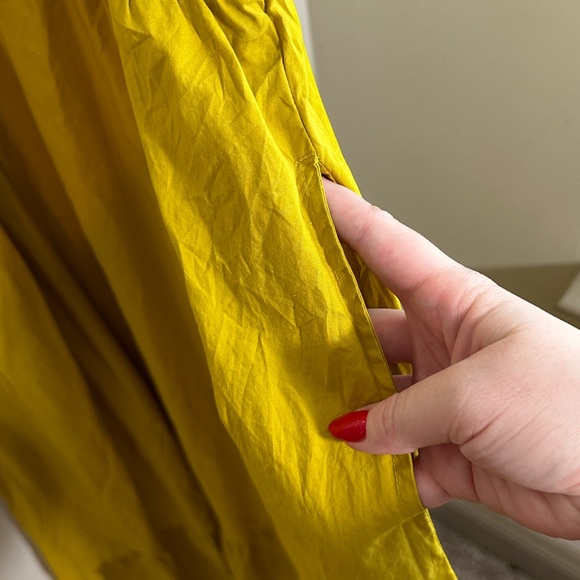 NWOT Chartreuse halter maxi dress w/ pockets - Picture 6 of 6